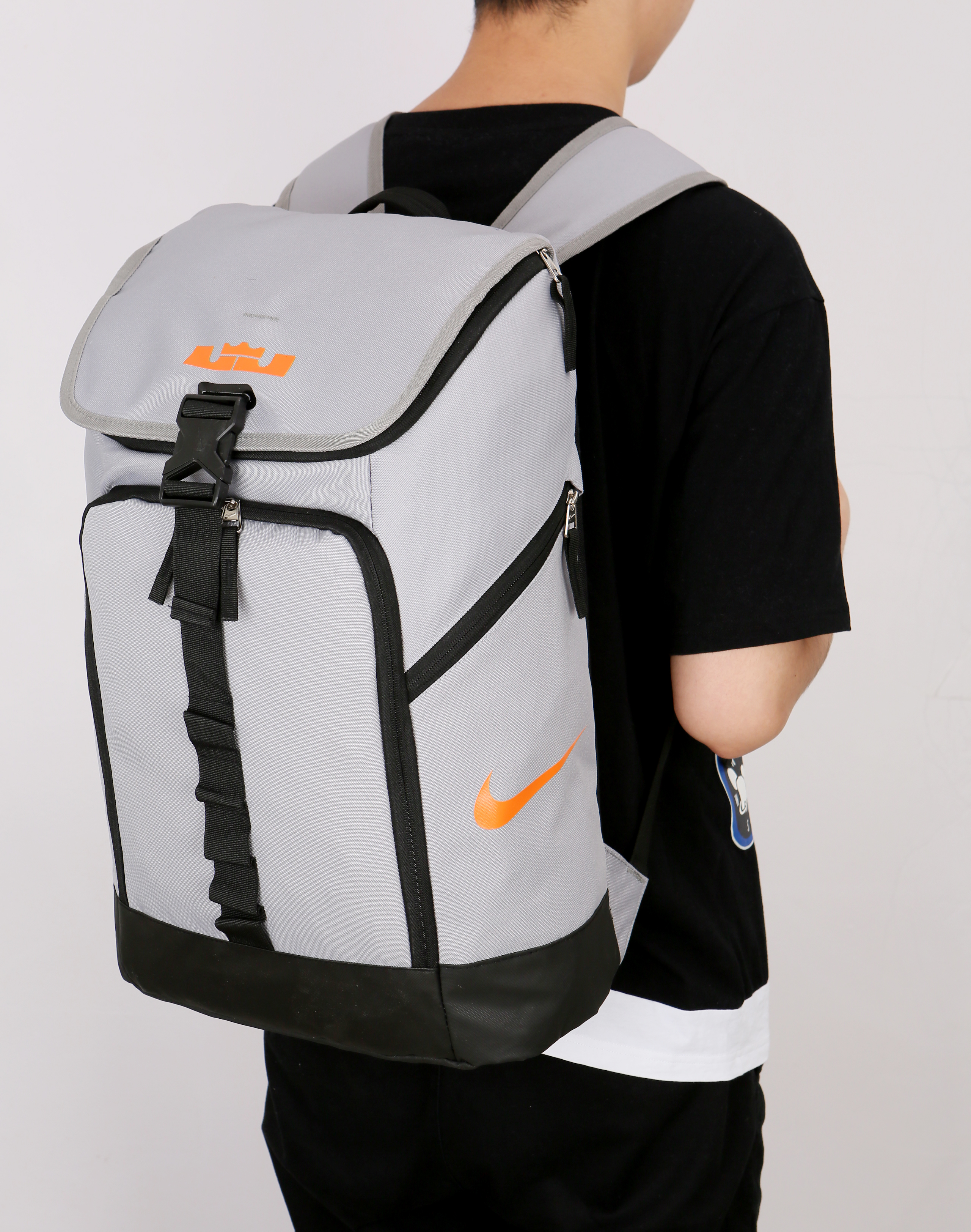 Nike LeBron Backpack Grey Black Yellow